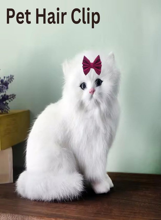 Western Era Dog Bow Hair Clip | Stylish Pet Accessory | Soft, Comfortable | Small, Medium & Large Dogs | Grooming, Photoshoots, Parties Fashionable & Durable Design for Pets (Wine) - Image 5